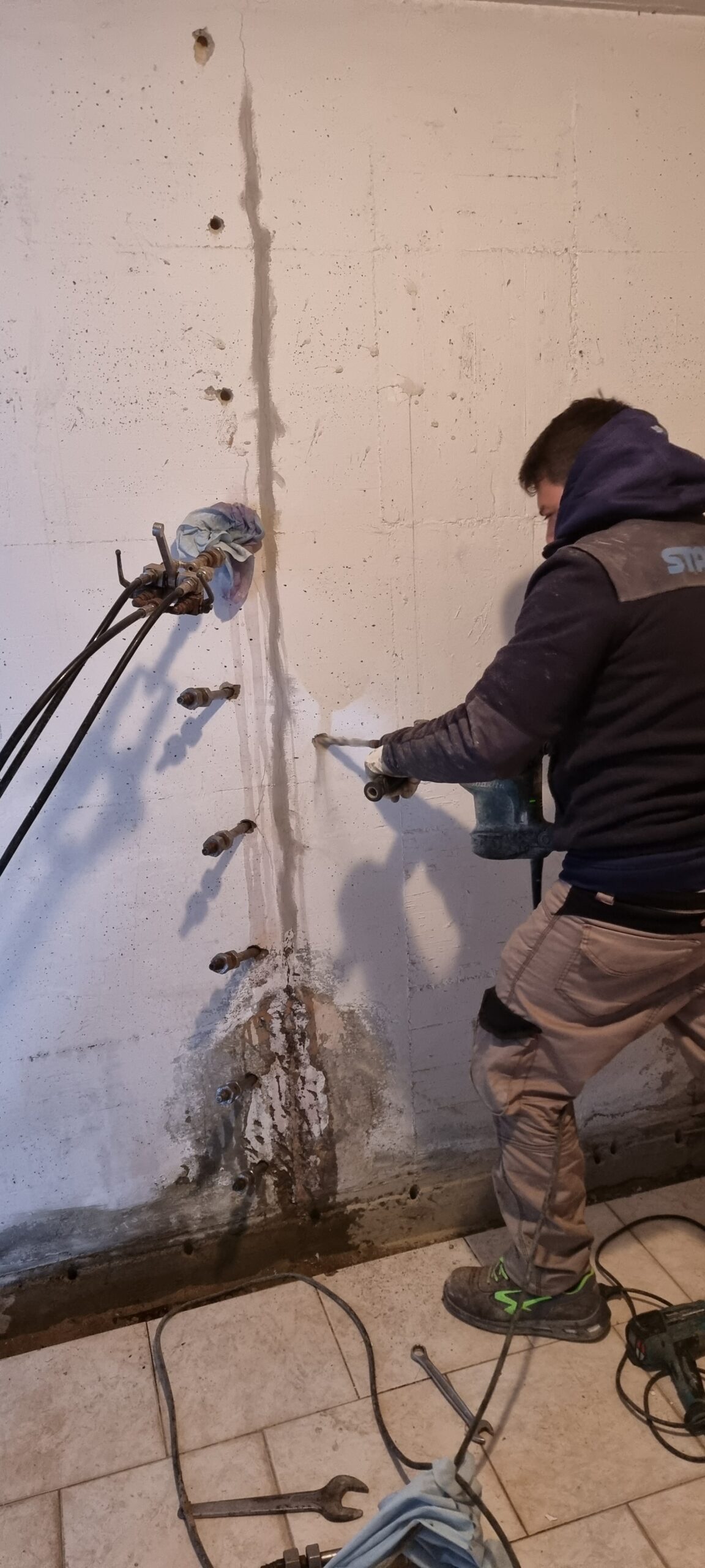 controllo delle infiltrazioni d'acqua